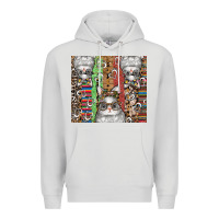 Dove Grey easter Premium Hoodie - CowhideDigitalArt