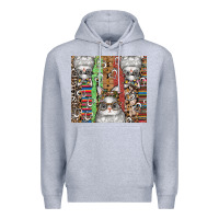 Heather Grey easter Premium Hoodie - CowhideDigitalArt