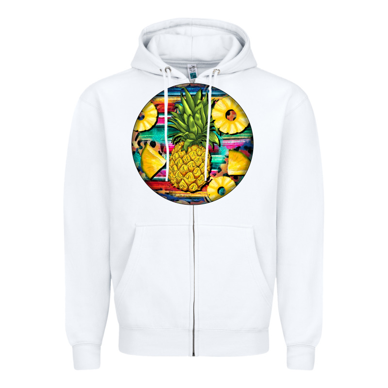 Pineapple Leopard Zipper Hoodie by BarkalooDesign | Teevron