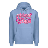 Colony Blue stronger than the storm breast cancer Premium Hoodie - RanaPortraitStore
