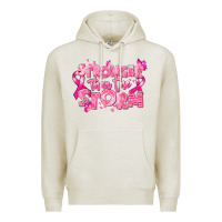 Oatmeal Heather stronger than the storm breast cancer Premium Hoodie - RanaPortraitStore