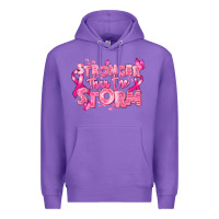 Purple stronger than the storm breast cancer Premium Hoodie - RanaPortraitStore