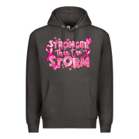 Smoke stronger than the storm breast cancer Premium Hoodie - RanaPortraitStore
