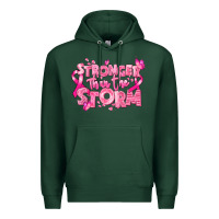 Sports Green stronger than the storm breast cancer Premium Hoodie - RanaPortraitStore