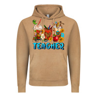 Teacher Coffee Cups Vintage Hoodie | Teevron