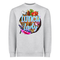 Heather Grey western lunch lady Heavyweight Sweatshirt - BarkalooDesign