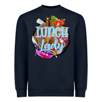 Navy western lunch lady Heavyweight Sweatshirt - BarkalooDesign