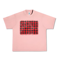 Salmon distressed buffalo plaid background Urban Heavy Tee - CowCowDesign