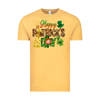 Vintage Mustard Happy St. Patrick's Day Vintage Tee - HowdyJamesFarm
