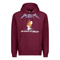 Burgundy 88 FINGERS LOUIE ART Premium Hoodie - maiPhamDesign