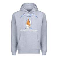 Heather Grey 88 FINGERS LOUIE ART Premium Hoodie - maiPhamDesign