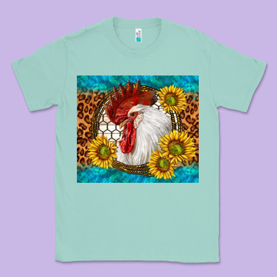 Western Rooster Classic Tee Designed By Tumblerdesignbyshophia
