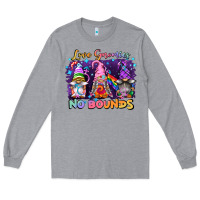 Heather Grey love gnomies no brounds pride Long Sleeve Tee - FaDigitalArtStudio