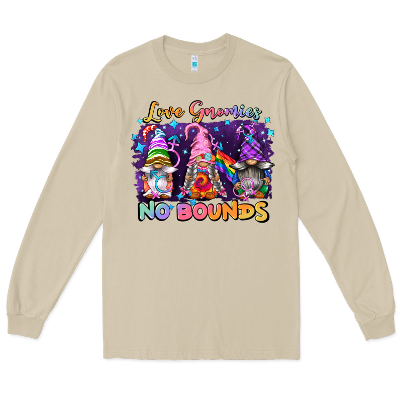 Love Gnomies No Brounds Pride Long Sleeve Tee by FaDigitalArtStudio | Teevron