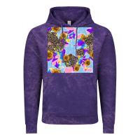 Cloud Purple stars and sunflowers seamless pattern Vintage Hoodie - FaDigitalArtStudio