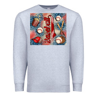 Heather Grey baseball Premium Sweatshirt - AdoDesignShop