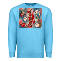 Ocean Blue baseball Premium Sweatshirt - AdoDesignShop