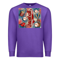 Purple baseball Premium Sweatshirt - AdoDesignShop
