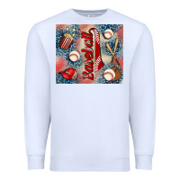 White baseball Premium Sweatshirt - AdoDesignShop