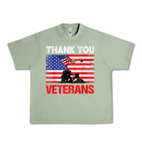 Oil Green thank you veterans service patriot veteran day american flag t shirt Urban Heavy Tee - maiPhamDesign