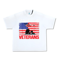 White thank you veterans service patriot veteran day american flag t shirt Urban Heavy Tee - maiPhamDesign