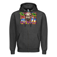 Charcoal Heather hello summer camel at the beach Zipper Hoodie - BarkalooDesign
