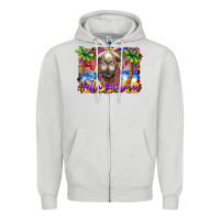 Dove Grey hello summer camel at the beach Zipper Hoodie - BarkalooDesign