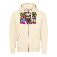 Sandshell hello summer camel at the beach Zipper Hoodie - BarkalooDesign