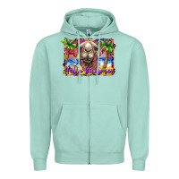Seafoam hello summer camel at the beach Zipper Hoodie - BarkalooDesign