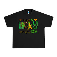 Black One lucky auntie St. Patrick's Urban Heavy Tee - OliviaCreatesArt