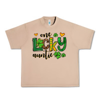 Burro One lucky auntie St. Patrick's Urban Heavy Tee - OliviaCreatesArt