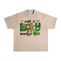 French Oak One lucky auntie St. Patrick's Urban Heavy Tee - OliviaCreatesArt