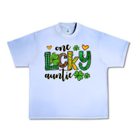 Grape Ice One lucky auntie St. Patrick's Urban Heavy Tee - OliviaCreatesArt