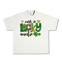 Pistachio One lucky auntie St. Patrick's Urban Heavy Tee - OliviaCreatesArt