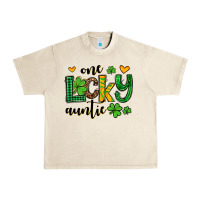 Sandshell One lucky auntie St. Patrick's Urban Heavy Tee - OliviaCreatesArt