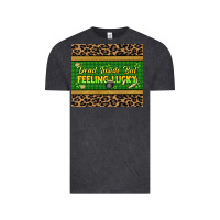 Vintage Black Dead inside but feeling lucky 20oz skinny tumbler Vintage Tee - HowdyJamesFarm