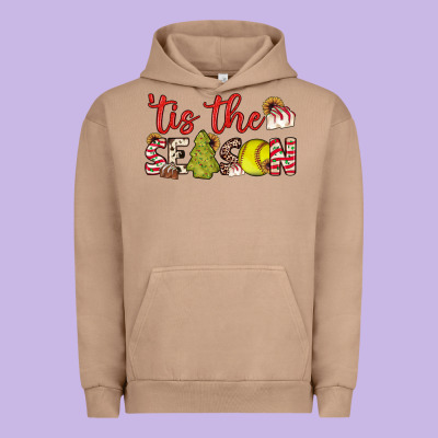 Tis The Season Softball Little Debbie Tree Cakes Urban Hoodie Designed By Jahusdesignshop