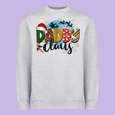 Daddy Claus Christmas Heavyweight Sweatshirt Designed By Barkaloodesign