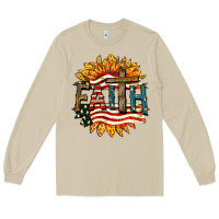 Mushroom Faith USA Long Sleeve Tee - FaDigitalArtStudio