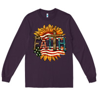 Plum Faith USA Long Sleeve Tee - FaDigitalArtStudio