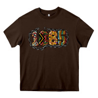 Chocolate Brown 1865 juneteenth Heavy Core Tee - NancyCooperArtShop