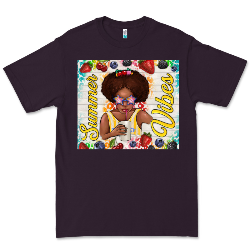 Summer Vibes Afro Kid Premium Tee by TumblerDesignByShophia | Teevron