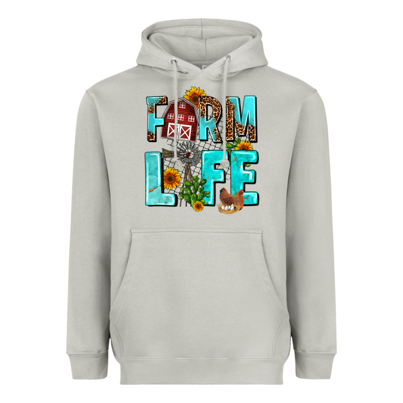 Farm Life Heavyweight Hoodie by AdoDesignShop | Teevron