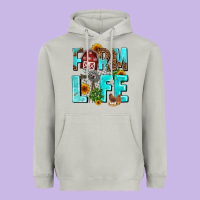 Farm Life Heavyweight Hoodie Designed By Adodesignshop