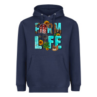 Navy farm life Heavyweight Hoodie - AdoDesignShop