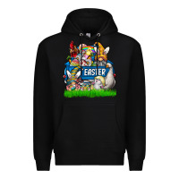 Black easter Premium Hoodie - CowhideDigitalArt