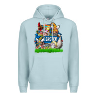Blue Mist easter Premium Hoodie - CowhideDigitalArt