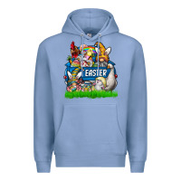 Colony Blue easter Premium Hoodie - CowhideDigitalArt