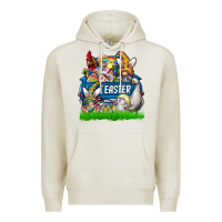 Oatmeal Heather easter Premium Hoodie - CowhideDigitalArt