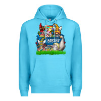 Ocean Blue easter Premium Hoodie - CowhideDigitalArt
